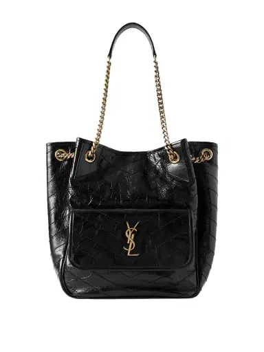 Saint Laurent Niki Small Crinkled-leather Tote | Thumbnail 1 Saint Laurent Niki Small Crinkled-leather Tote | Thumbnail 1