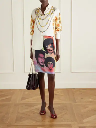Versace Printed Silk-twill Shirt | Thumbnail 2