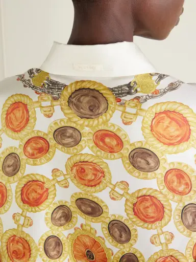 Versace Printed Silk-twill Shirt | Thumbnail 6