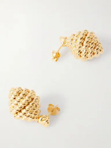TOTEME Rope Gold-plated Earrings | Thumbnail 3