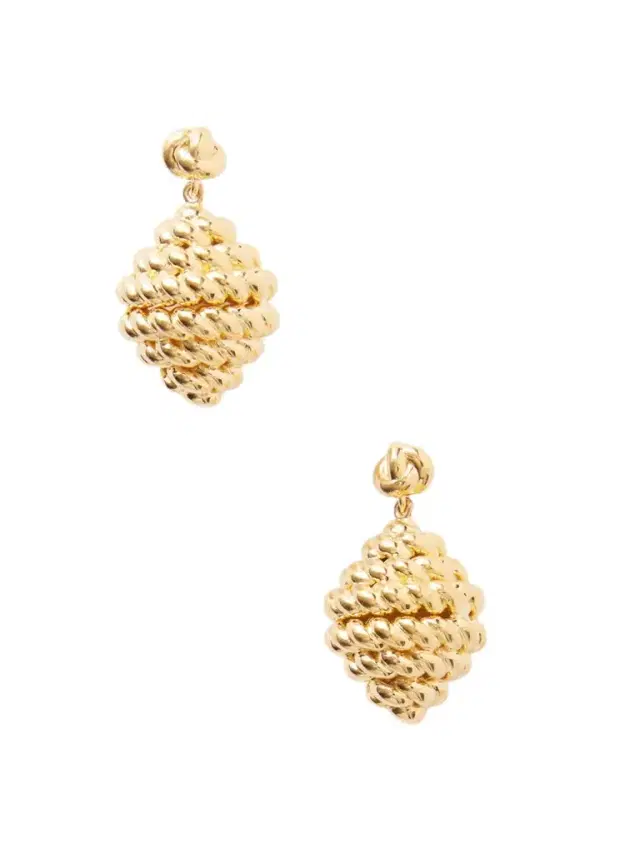 Rope Gold-plated Earrings
