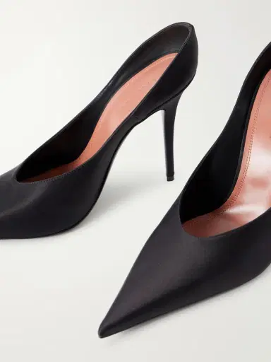 Amina Muaddi Anok Satin Pumps | Thumbnail 5