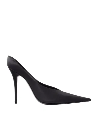 Amina Muaddi Anok Satin Pumps | Thumbnail 1