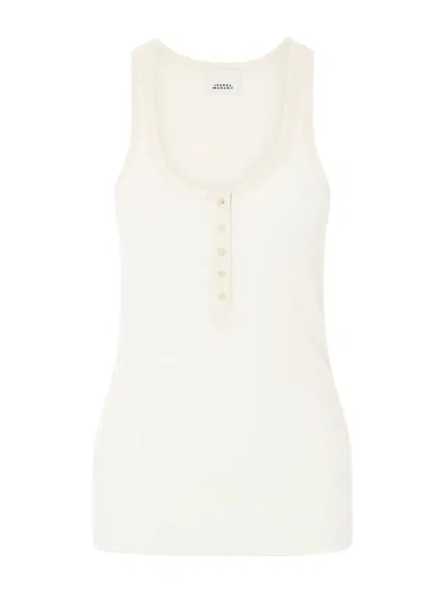 Helma Ribbed Silk Tank