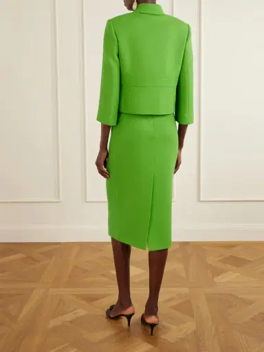 Valentino Garavani Cropped Wool-crepe Jacket | Thumbnail 3 Valentino Garavani Cropped Wool-crepe Jacket | Thumbnail 3