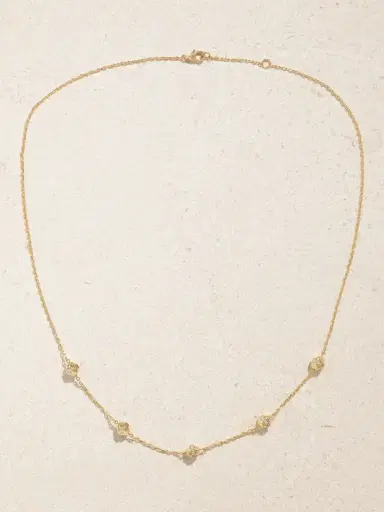 L’Atelier Nawbar Atoms The 5 Dots 18-karat Gold Diamond Necklace | Thumbnail 4