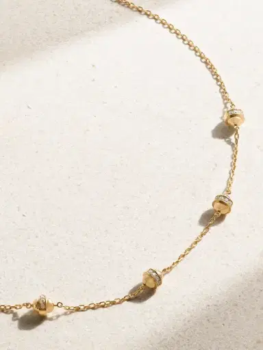 L’Atelier Nawbar Atoms The 5 Dots 18-karat Gold Diamond Necklace | Thumbnail 1