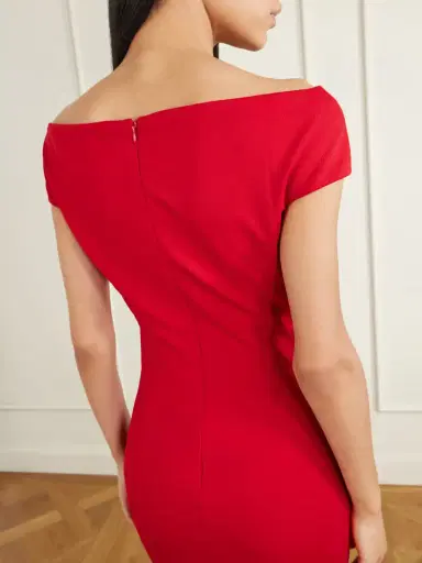 Solace London Kyra Off-the-shoulder Crepe Gown | Thumbnail 4 Solace London Kyra Off-the-shoulder Crepe Gown | Thumbnail 4