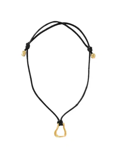 Alighieri + Net Sustain The Mini Link Of Wanderlust Gold-plated Cord Necklace | Thumbnail 1