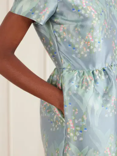 BERNADETTE Lily Of The Valley Crepe Mini Dress | Thumbnail 5 BERNADETTE Lily Of The Valley Crepe Mini Dress | Thumbnail 5
