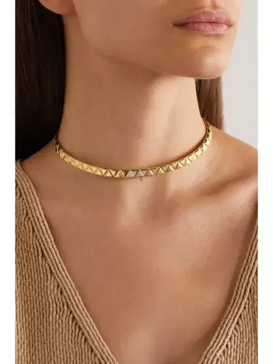 Marina B Triangoli 18-karat Gold Diamond Choker | Thumbnail 2 Marina B Triangoli 18-karat Gold Diamond Choker | Thumbnail 2