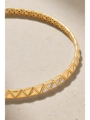 Marina B Triangoli 18-karat Gold Diamond Choker | Thumbnail 4 Marina B Triangoli 18-karat Gold Diamond Choker | Thumbnail 4