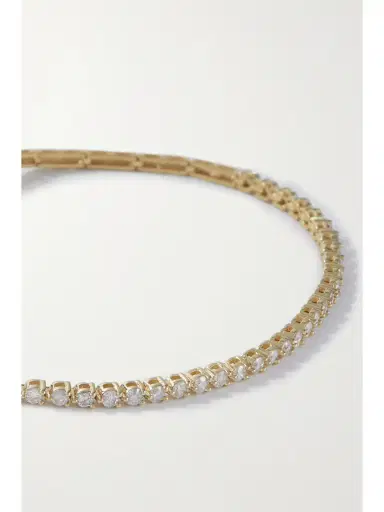 STONE AND STRAND Baseline 14-karat Gold Diamond Tennis Bracelet | Thumbnail 4 STONE AND STRAND Baseline 14-karat Gold Diamond Tennis Bracelet | Thumbnail 4