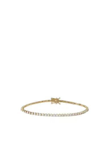 STONE AND STRAND Baseline 14-karat Gold Diamond Tennis Bracelet | Thumbnail 1 STONE AND STRAND Baseline 14-karat Gold Diamond Tennis Bracelet | Thumbnail 1