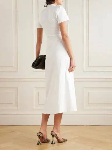 Rabanne Embellished Cutout Jersey Midi Dress | Thumbnail 3 Rabanne Embellished Cutout Jersey Midi Dress | Thumbnail 3