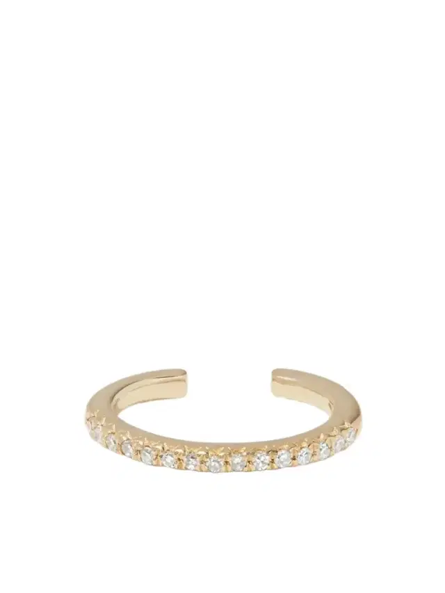 STONE AND STRAND Diamond Ear Cuff