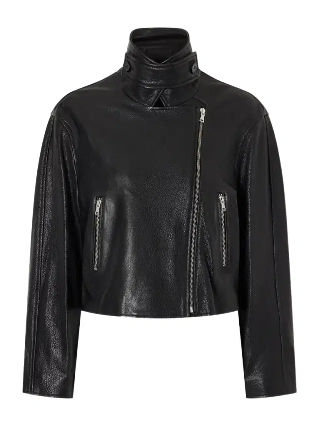 Nour Hammour Varda Full-grain Leather Jacket