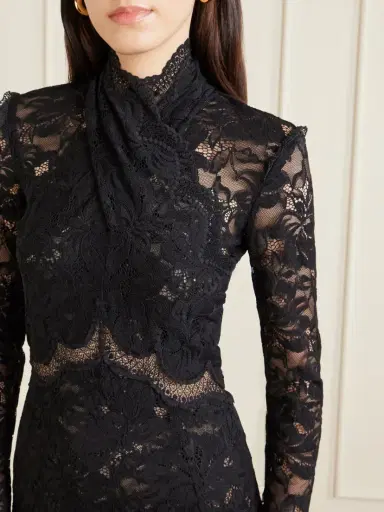 Rabanne Layered Lace Maxi Dress | Thumbnail 4 Rabanne Layered Lace Maxi Dress | Thumbnail 4