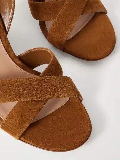 Gianvito Rossi 85 Suede Wedge Sandals | Thumbnail 5