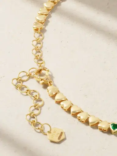 SHAY 18-karat Gold, Emerald And Diamond Necklace | Thumbnail 3 SHAY 18-karat Gold, Emerald And Diamond Necklace | Thumbnail 3