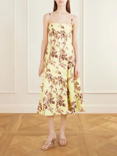 Cara Cara Gimlet Floral-print Linen Dress | Thumbnail 2