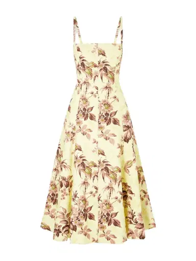 Cara Cara Gimlet Floral-print Linen Dress | Thumbnail 1