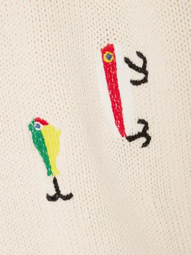 Mother The Raglan Embroidered Cotton Sweater - Unknown | Thumbnail 4