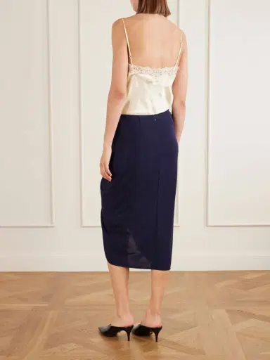 Stella McCartney Draped Stretch-jersey Midi Skirt | Thumbnail 3