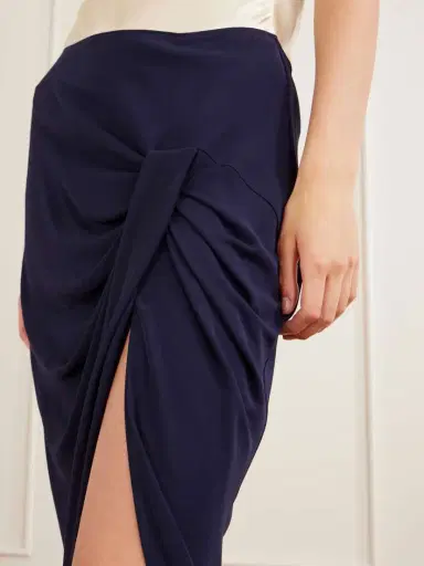 Stella McCartney Draped Stretch-jersey Midi Skirt | Thumbnail 4