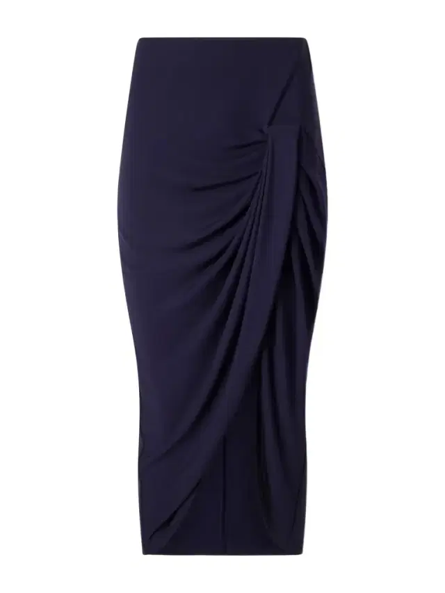 Stella McCartney Draped Stretch-jersey Midi Skirt