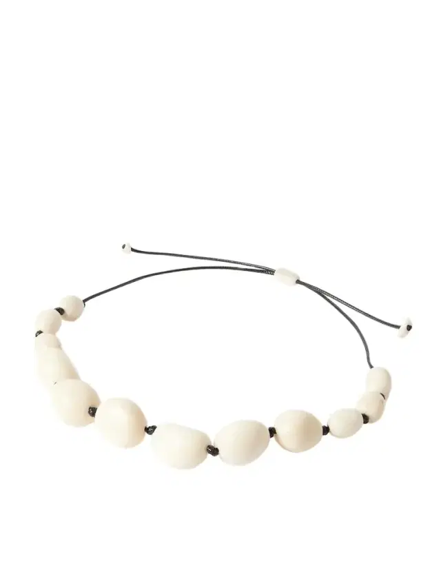 The Statement Tagua And Leather Necklace
