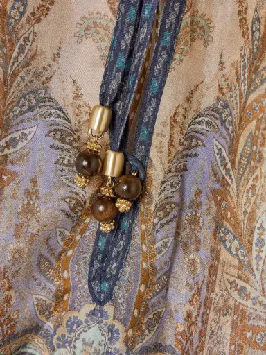 Zimmermann Wanderlust Belted Printed Silk Tunic | Thumbnail 4