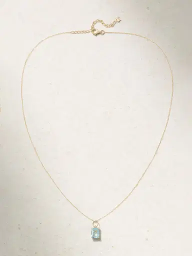 Mateo 14-karat Gold Topaz Necklace | Thumbnail 4