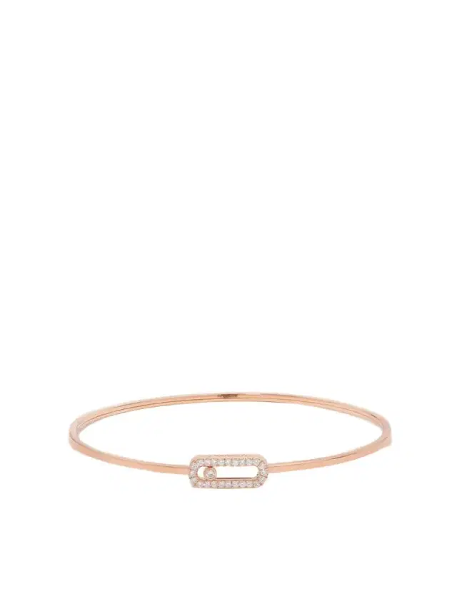 Messika Move Uno 18-karat Rose Gold Diamond Bangle