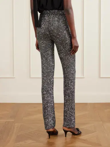 Valentino Garavani Sequined Knitted Straight-leg Pants | Thumbnail 4 Valentino Garavani Sequined Knitted Straight-leg Pants | Thumbnail 4