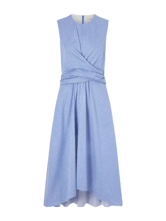 Altuzarra Penny Striped Gathered Cotton Midi Dress