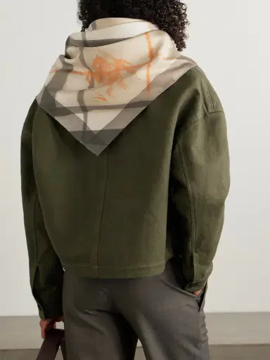 Burberry Printed Silk-twill Scarf | Thumbnail 2 Burberry Printed Silk-twill Scarf | Thumbnail 2