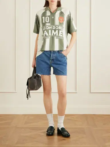 Aimé Leon Dore Logo-appliquéd Striped Jersey T-shirt | Thumbnail 2