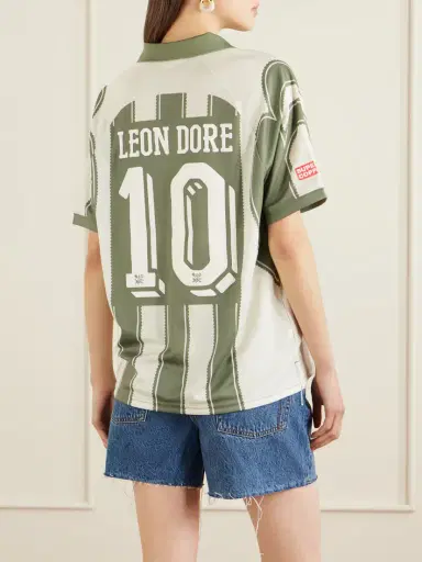 Aimé Leon Dore Logo-appliquéd Striped Jersey T-shirt | Thumbnail 4