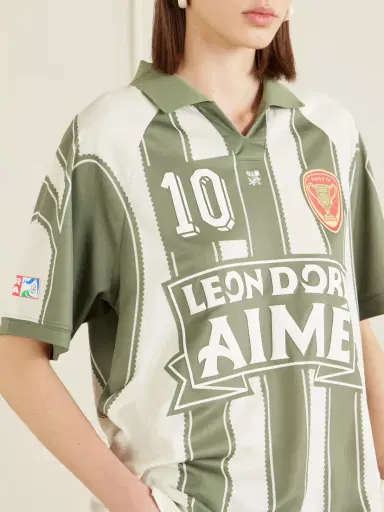 Aimé Leon Dore Logo-appliquéd Striped Jersey T-shirt | Thumbnail 5