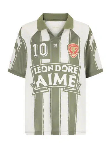 Aimé Leon Dore Logo-appliquéd Striped Jersey T-shirt | Thumbnail 1