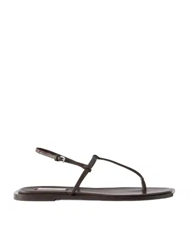 TOTEME T-strap Leather Flats | Thumbnail 1