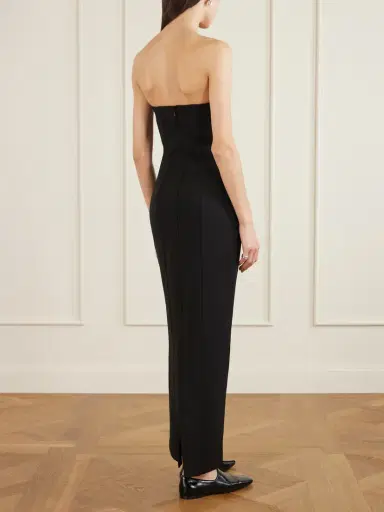 TOTEME Strapless Crepe Maxi Dress | Thumbnail 4 TOTEME Strapless Crepe Maxi Dress | Thumbnail 4