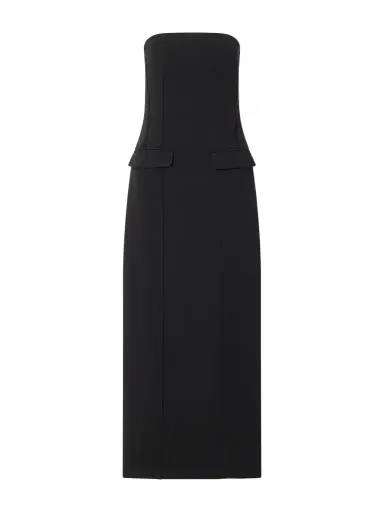 TOTEME Strapless Crepe Maxi Dress | Thumbnail 1 TOTEME Strapless Crepe Maxi Dress | Thumbnail 1