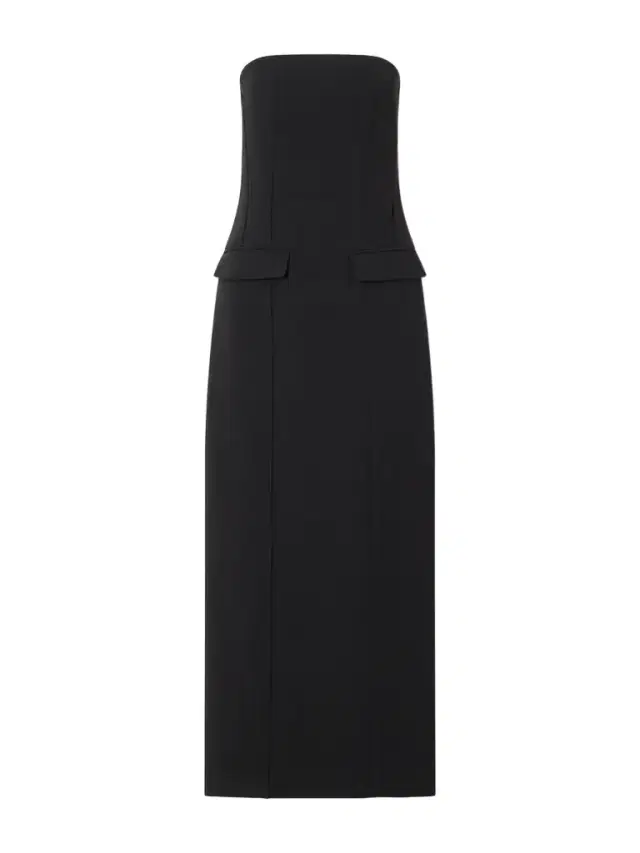 Strapless Crepe Maxi Dress
