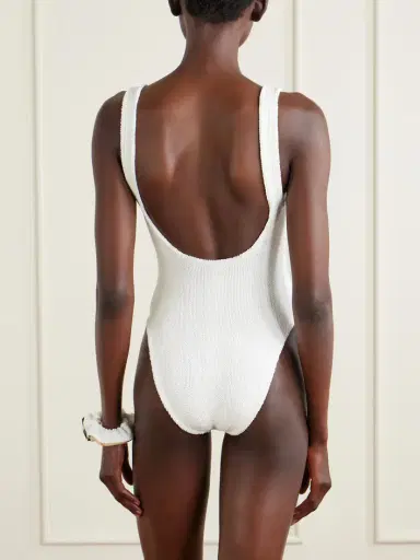 Burberry + Hunza G Domino Original Crinkle™ Swimsuit | Thumbnail 3 Burberry + Hunza G Domino Original Crinkle™ Swimsuit | Thumbnail 3