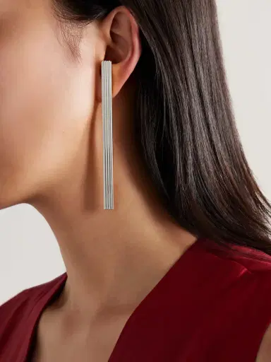 Khaite Empire Silver-plated Earrings | Thumbnail 2