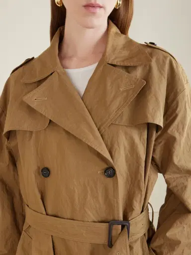 Dolce & Gabbana Double-breasted Cotton-blend Canvas Trench Coat | Thumbnail 4