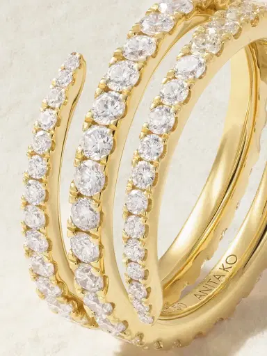 Anita Ko Coil 18-karat Gold Diamond Ring | Thumbnail 4 Anita Ko Coil 18-karat Gold Diamond Ring | Thumbnail 4