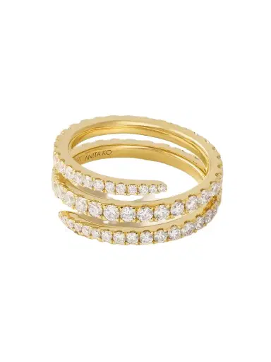 Anita Ko Coil 18-karat Gold Diamond Ring | Thumbnail 1 Anita Ko Coil 18-karat Gold Diamond Ring | Thumbnail 1